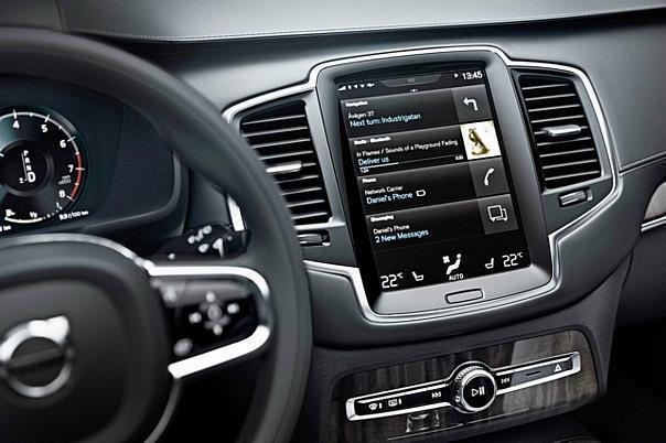 Intuitiver Bedienkomfort im neuen Volvo XC90:  Touchscreen ermöglicht beste Übersichtlichkeit